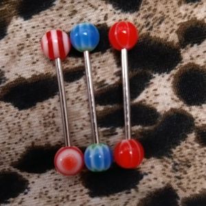 3 for $10 tounge rings